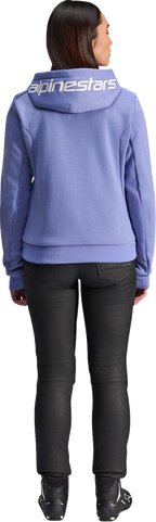 ALPINESTARS Stella Chrome v2 Sport Hoodie - Blue Violet/White - Small