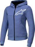 ALPINESTARS Stella Chrome v2 Sport Hoodie - Blue Violet/White - Small
