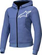 ALPINESTARS Stella Chrome v2 Sport Hoodie - Blue Violet/White - Small