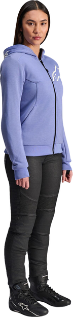 Alpinestars Stella Chrome v2 Sport Hoodie - Blue Violet/White