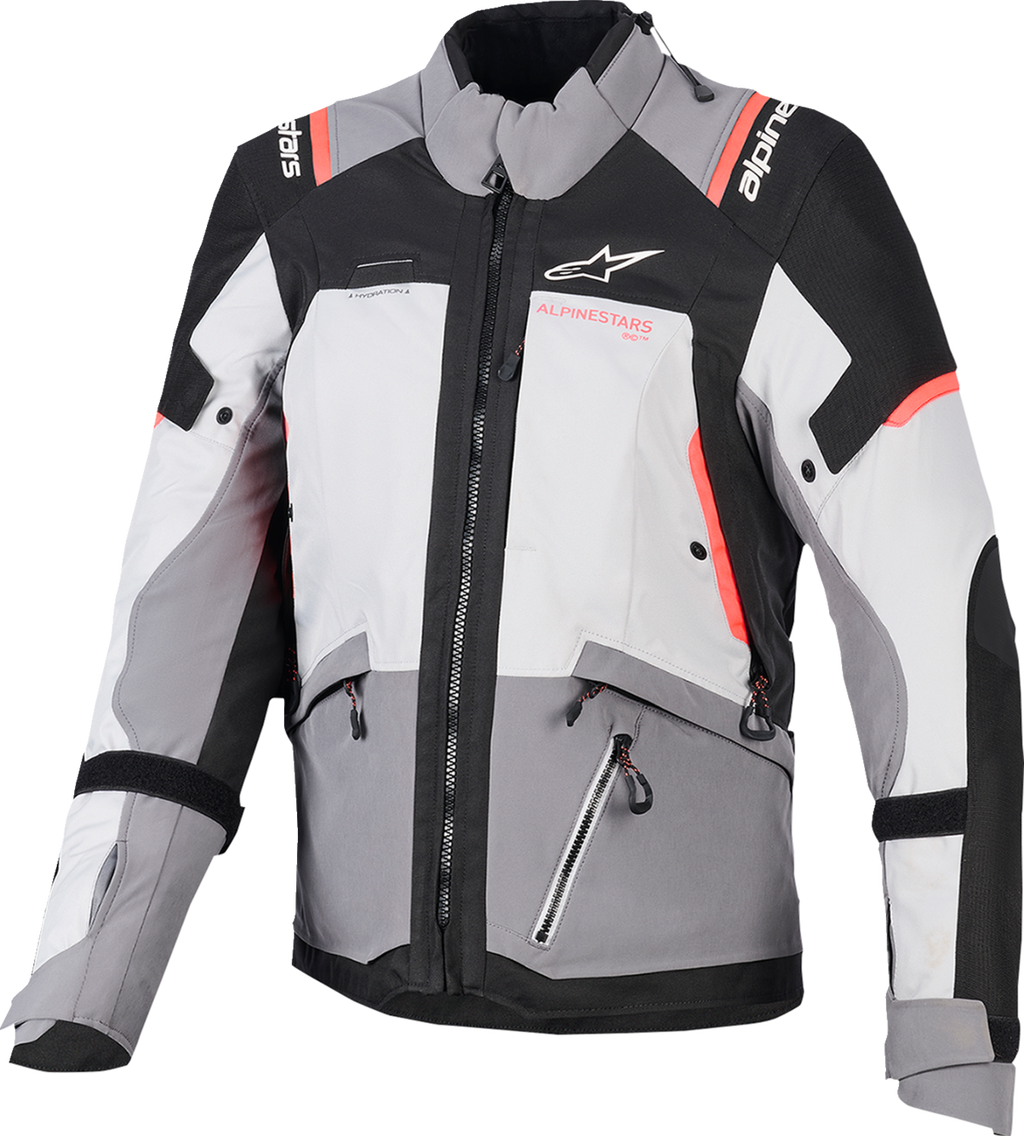 Alpinestars Stella Andes v4 Drystar® Jacket - Dark Gray/Ice Gray/Black/Coral