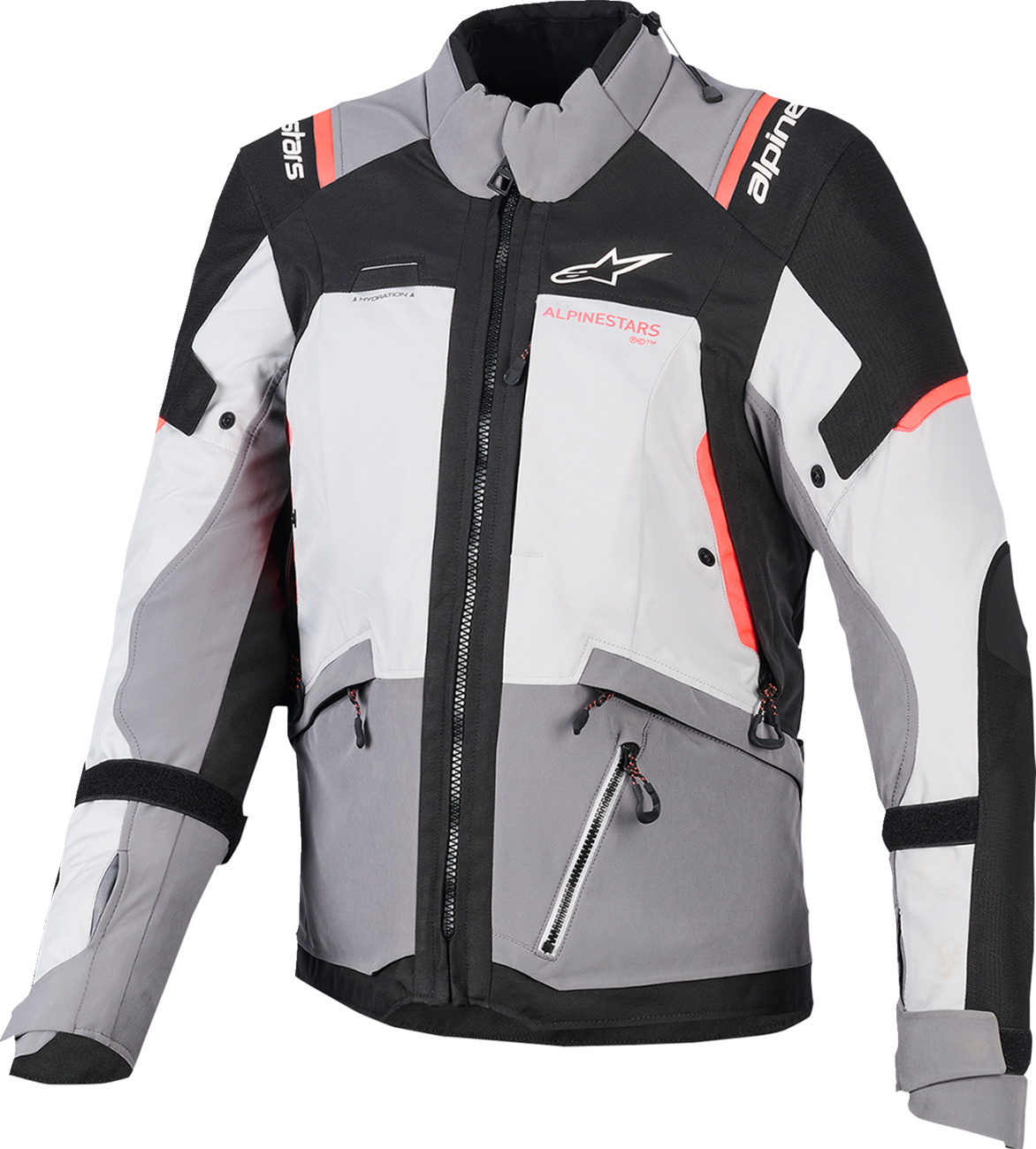 Alpinestars Stella Andes v4 Drystar® Jacket - Dark Gray/Ice Gray/Black/Coral