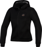 ALPINESTARS Stella Chrome Super Airflow Hoodie - Mid Gray/Black/Pink - XS