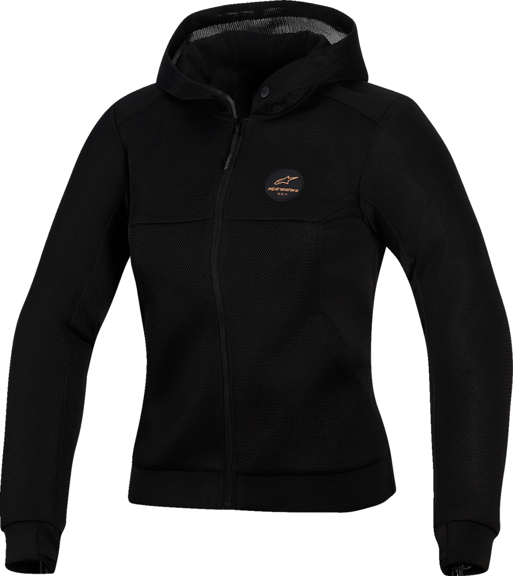 ALPINESTARS Stella Chrome Super Airflow Hoodie - Black/Copper - XS