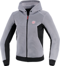 ALPINESTARS Stella Chrome Super Airflow Hoodie - Mid Gray/Black/Pink - XS