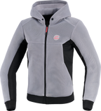 ALPINESTARS Stella Chrome Super Airflow Hoodie - Mid Gray/Black/Pink - XS
