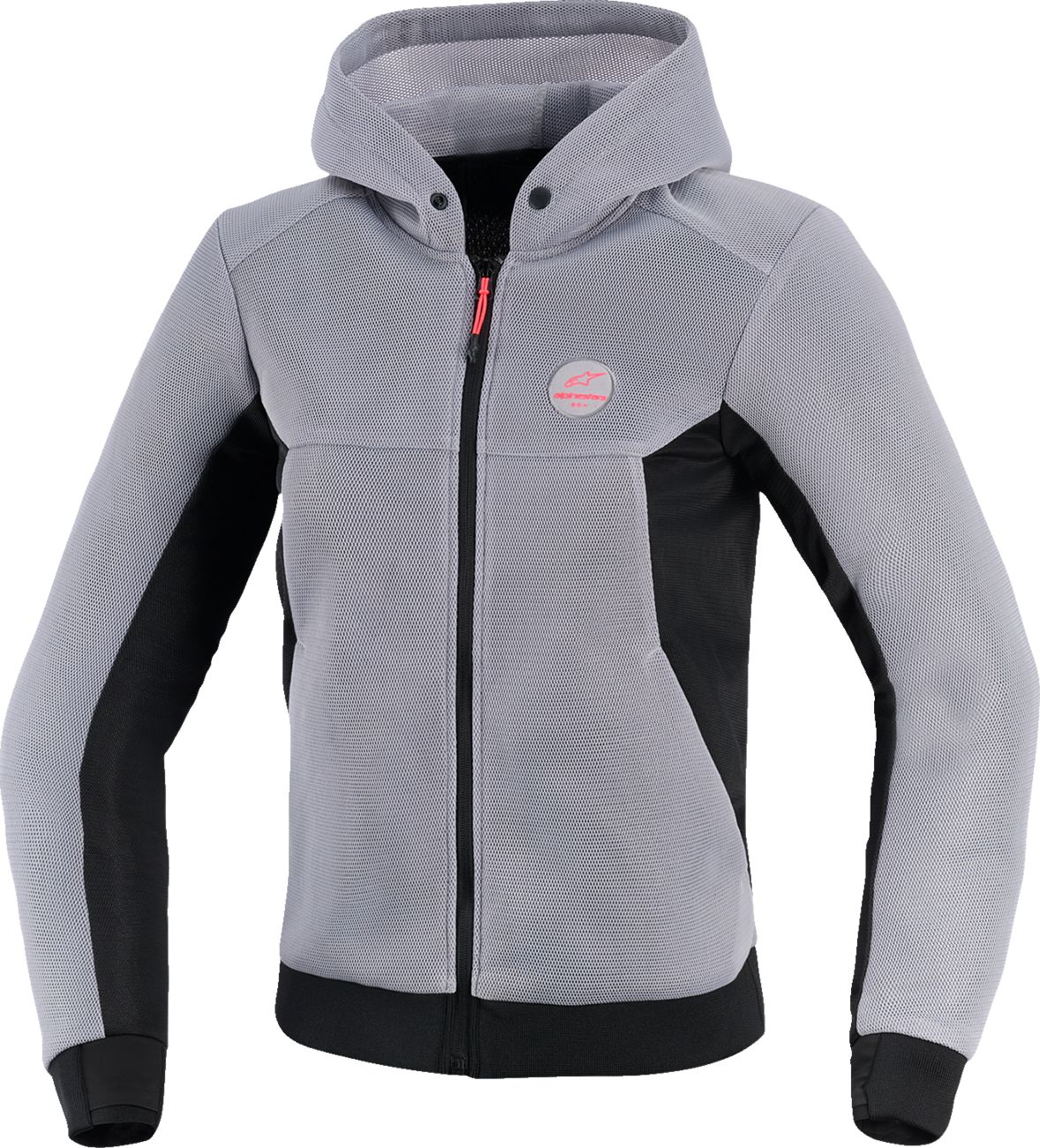 ALPINESTARS Stella Chrome Super Airflow Hoodie - Mid Gray/Black/Pink - XS