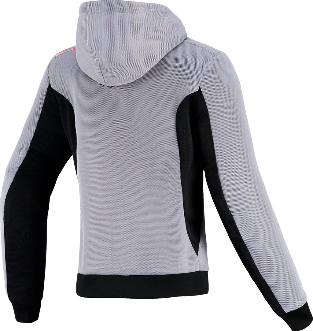 ALPINESTARS Stella Chrome Super Airflow Hoodie - Mid Gray/Black/Pink - XS