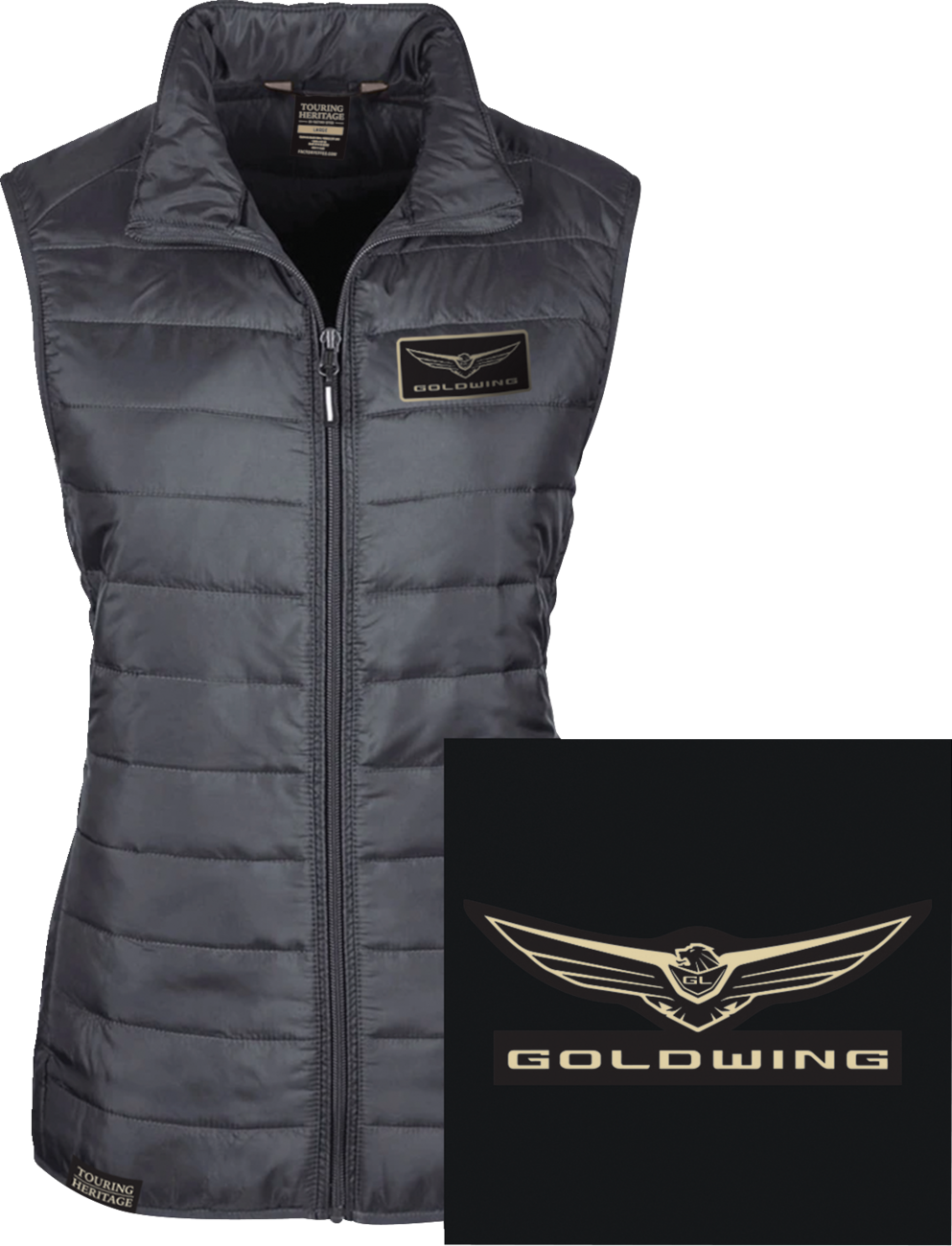 Factory Effex Women's Goldwing Puff Vest - Black