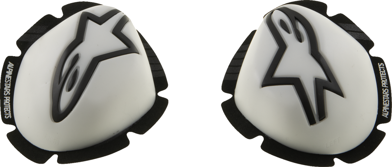 ALPINESTARS GP Tech Knee Sliders - White/Black