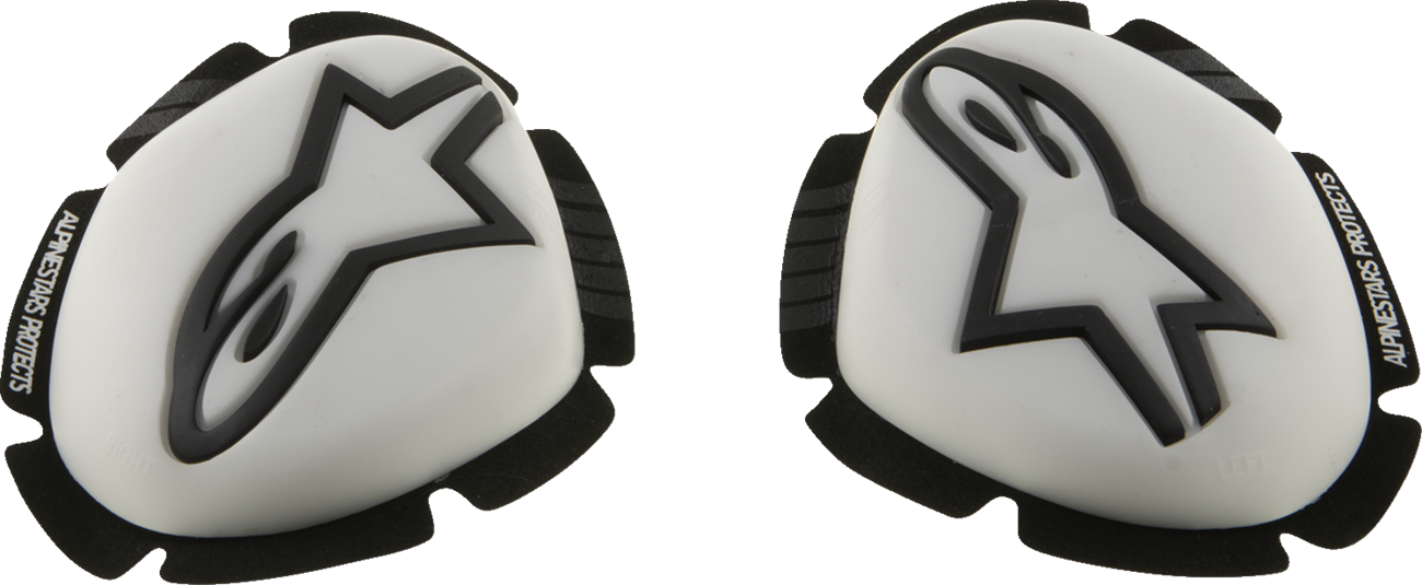 ALPINESTARS GP Plus Knee Sliders - White/Black