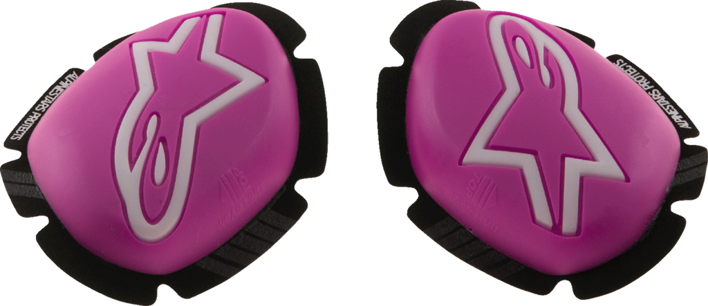 ALPINESTARS GP Plus Knee Sliders - Pink Fluo/White