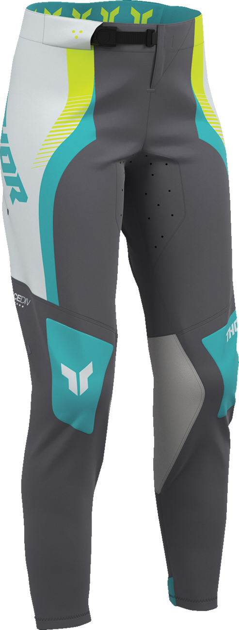 Thor Womens Sportmode Velocity Gray/aqua 3/4 Pants