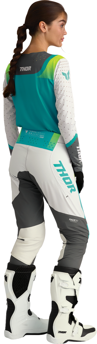 Thor Womens Sportmode Velocity Gray/aqua 3/4 Pants