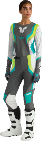 Thor Womens Sportmode Velocity Gray/aqua 9/10 Pants