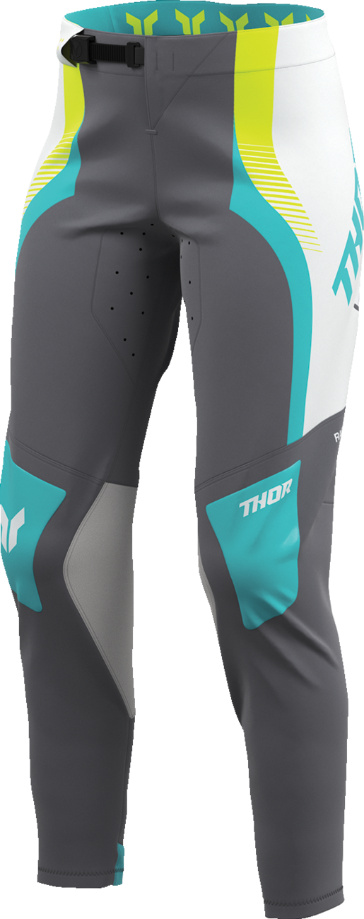 Thor Womens Sportmode Velocity Gray/aqua 13/14 Pants