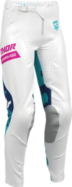 Thor Womens Launchmode Bleach White/aqua 3/4 Pants