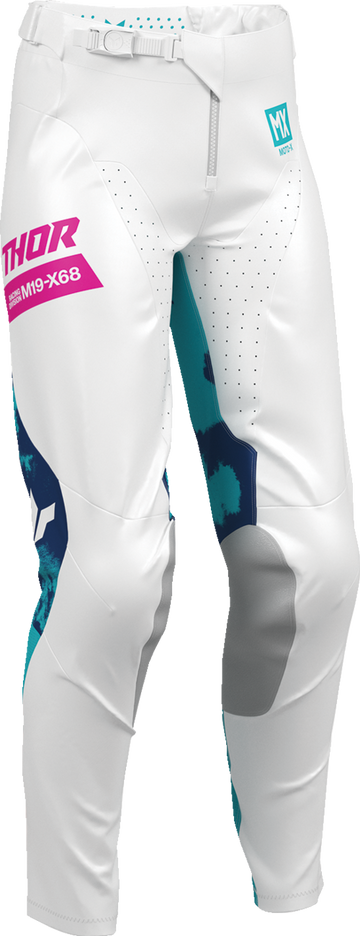 Thor Womens Launchmode Bleach White/aqua 7/8 Pants
