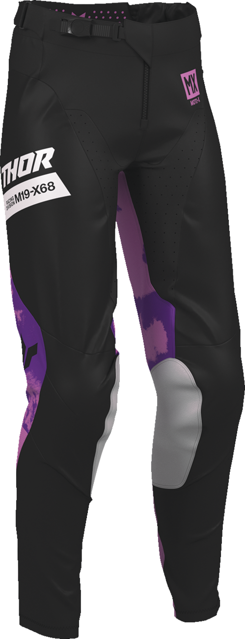 Thor Womens Launchmode Bleach Black/orchid 5/6 Pants