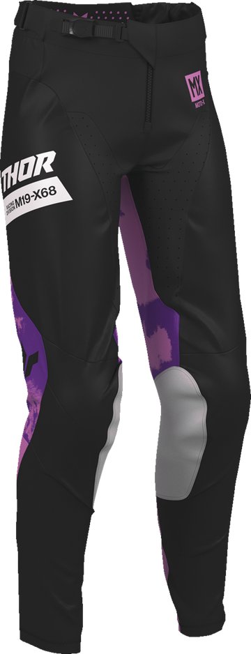 Thor Womens Launchmode Bleach Black/orchid 5/6 Pants