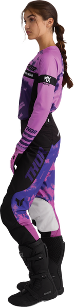 Thor Womens Launchmode Bleach Black/orchid 5/6 Pants