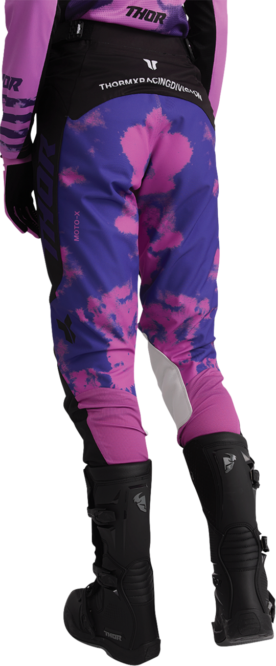 Thor Womens Launchmode Bleach Black/orchid 9/10 Pants