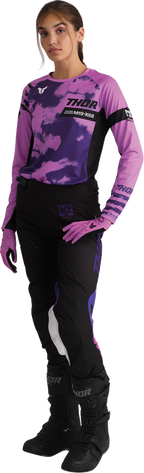 Thor Womens Launchmode Bleach Black/orchid 9/10 Pants