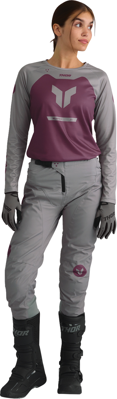 Thor Womens Ridemode Menace Purple/gray 3/4 Pants
