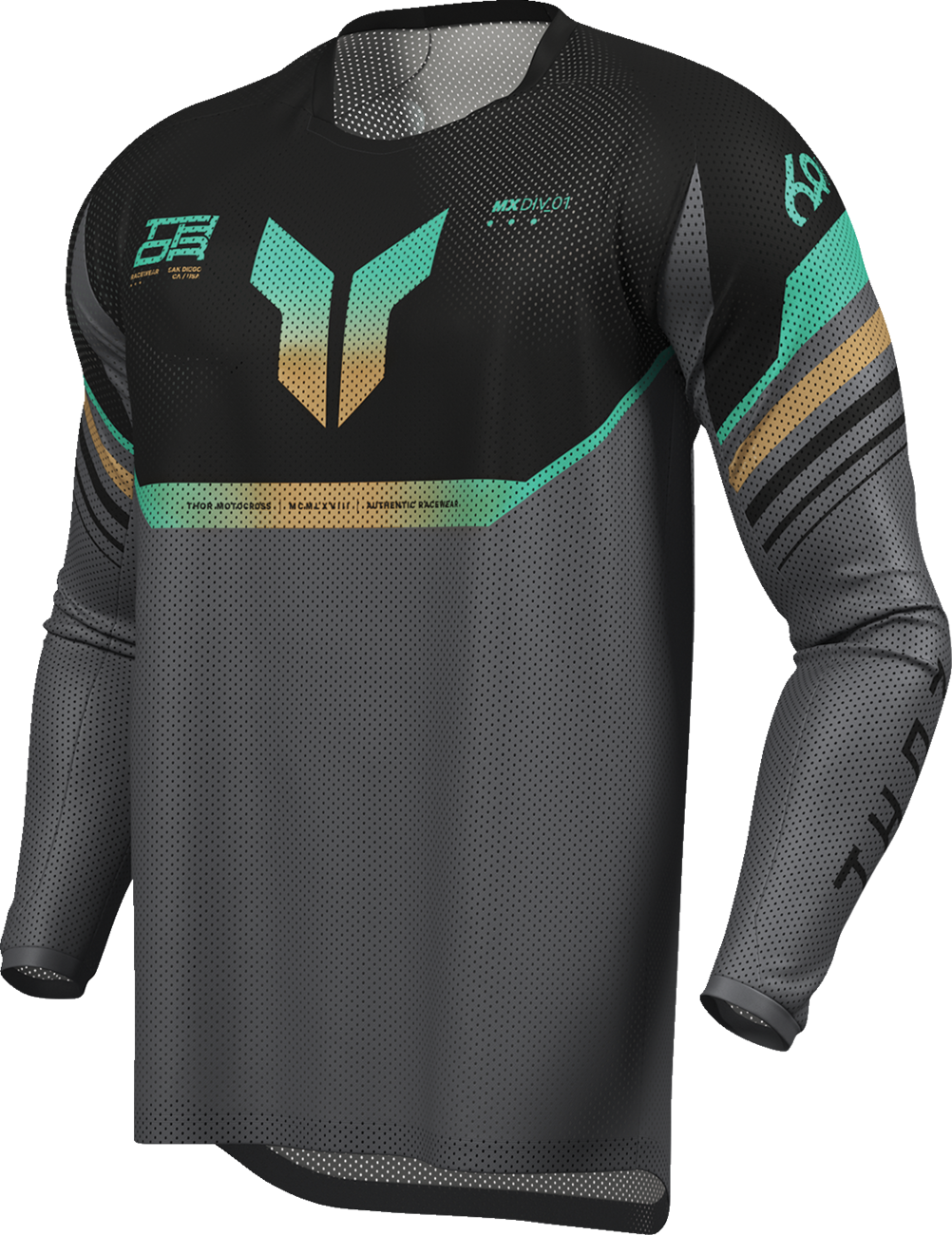Thor Launchmode-vent Raptor Blk/ch Jersey