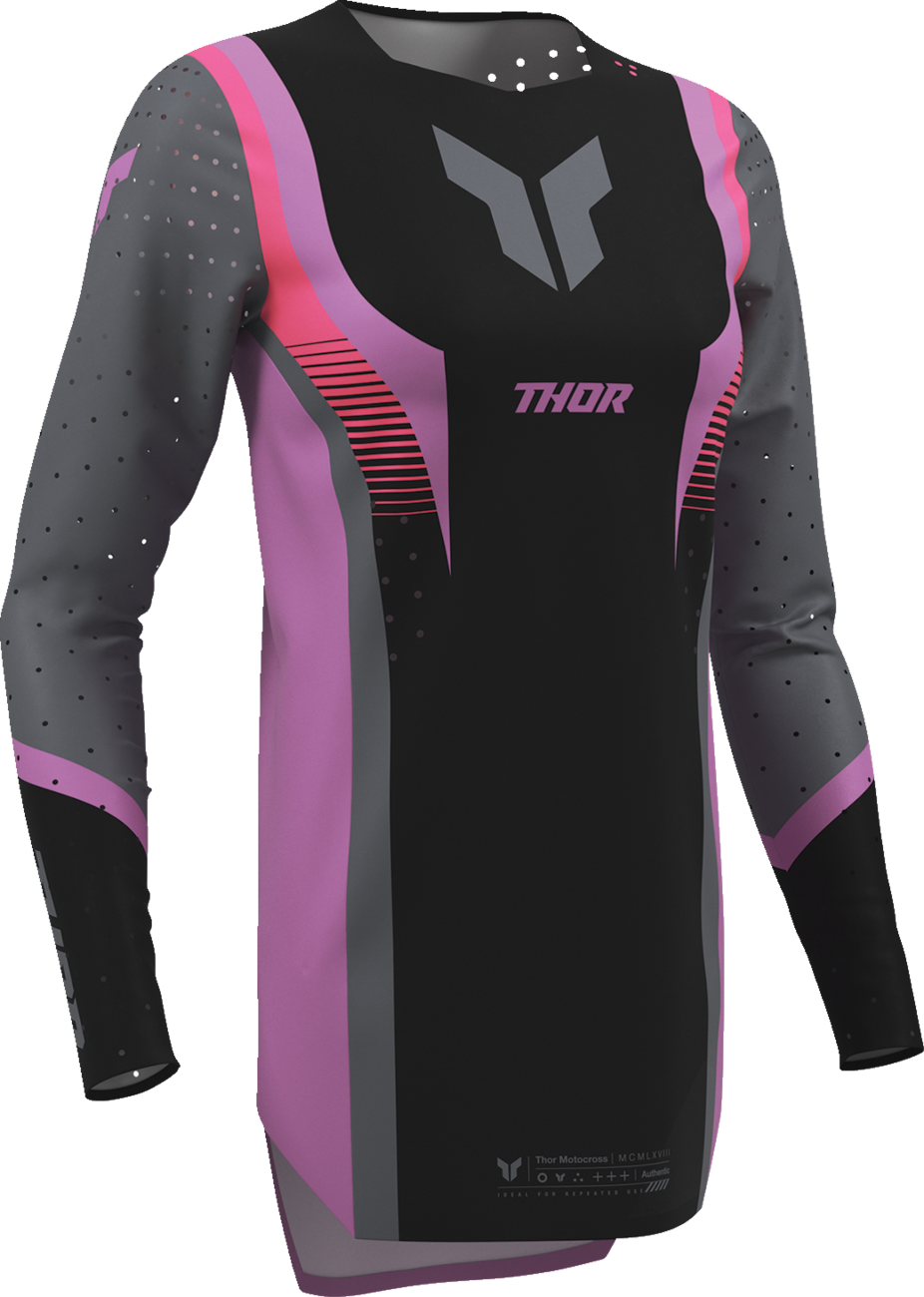 Thor Wmn Sportmode Velocity Blk/orc Jersey