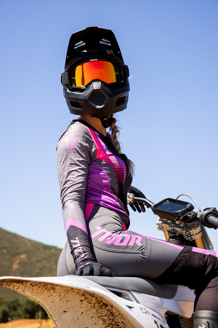 Thor Wmn Sportmode Velocity Blk/orc Jersey