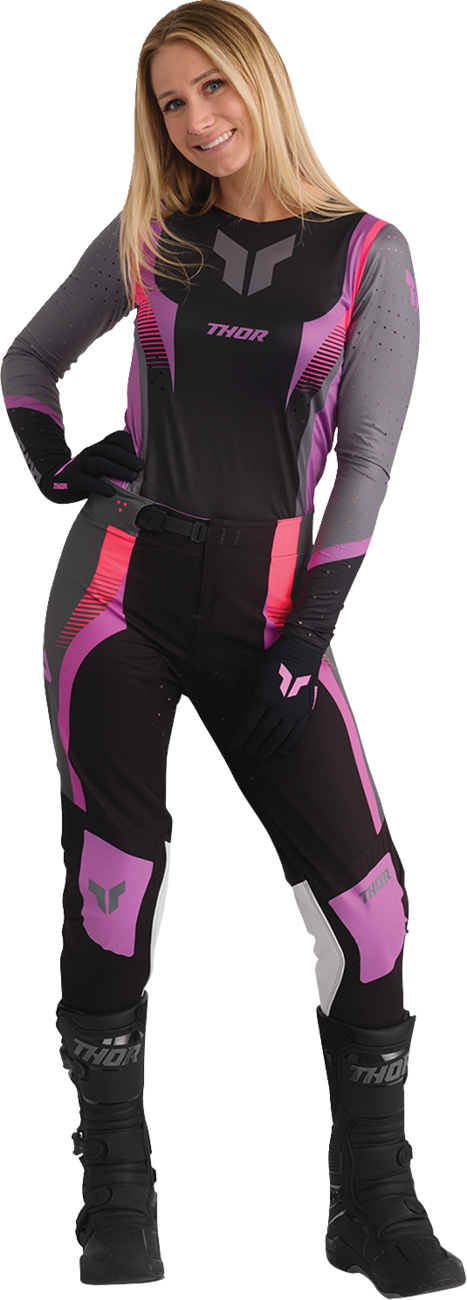 Thor Wmn Sportmode Velocity Blk/orc Jersey
