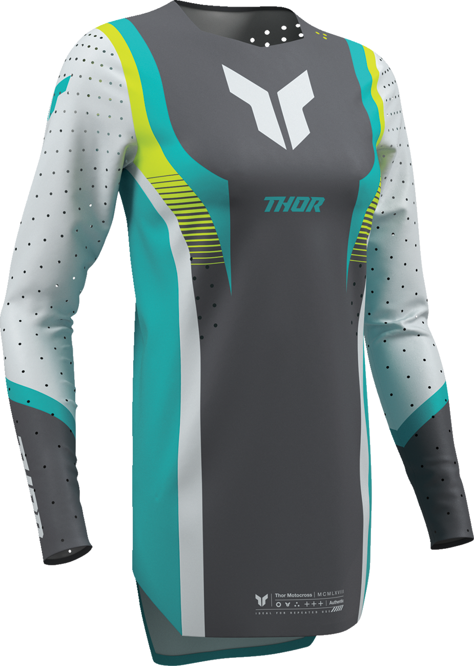 Thor Wmn Sportmode Velocity Gy/aq Jersey