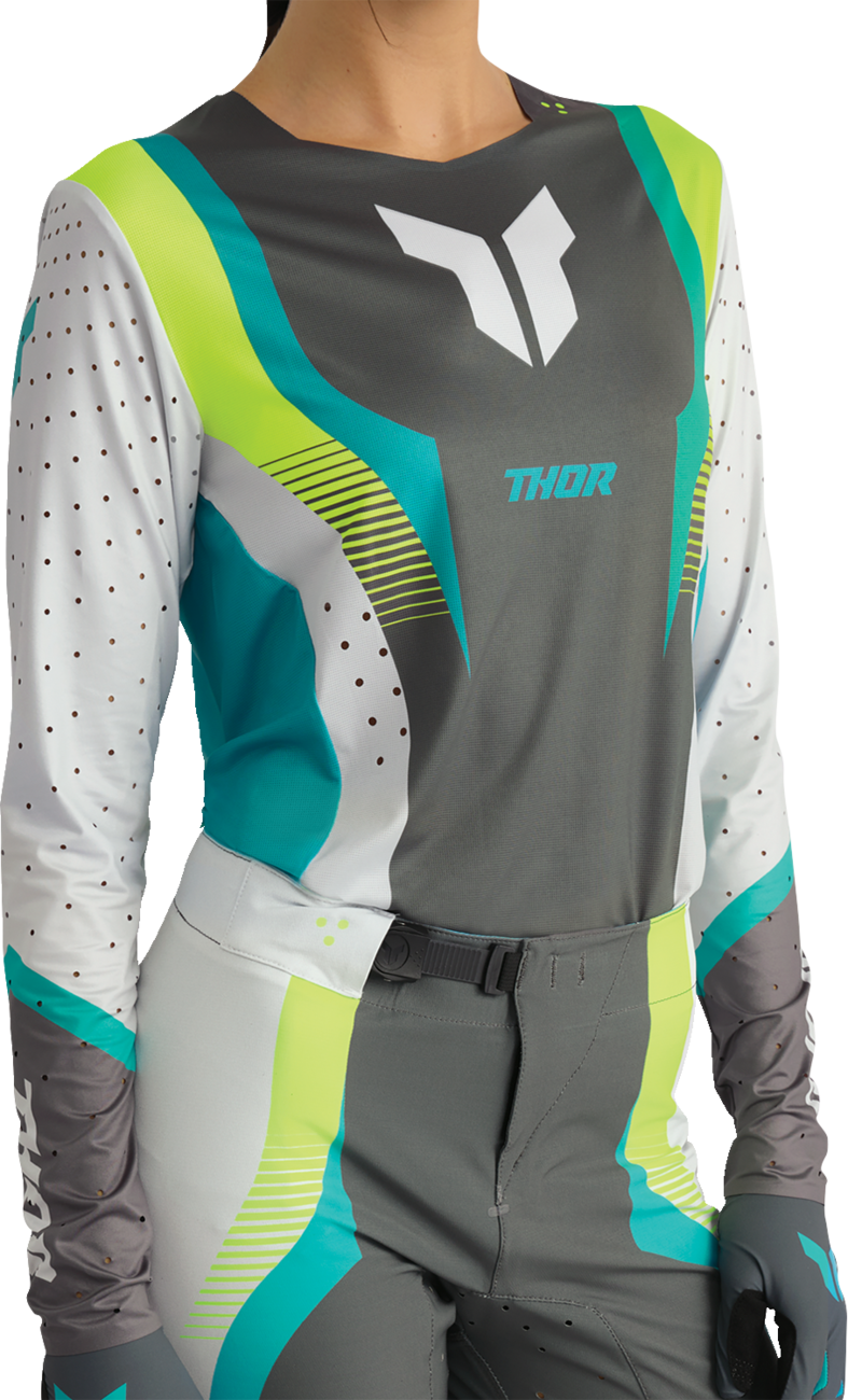 Thor Wmn Sportmode Velocity Gy/aq Jersey
