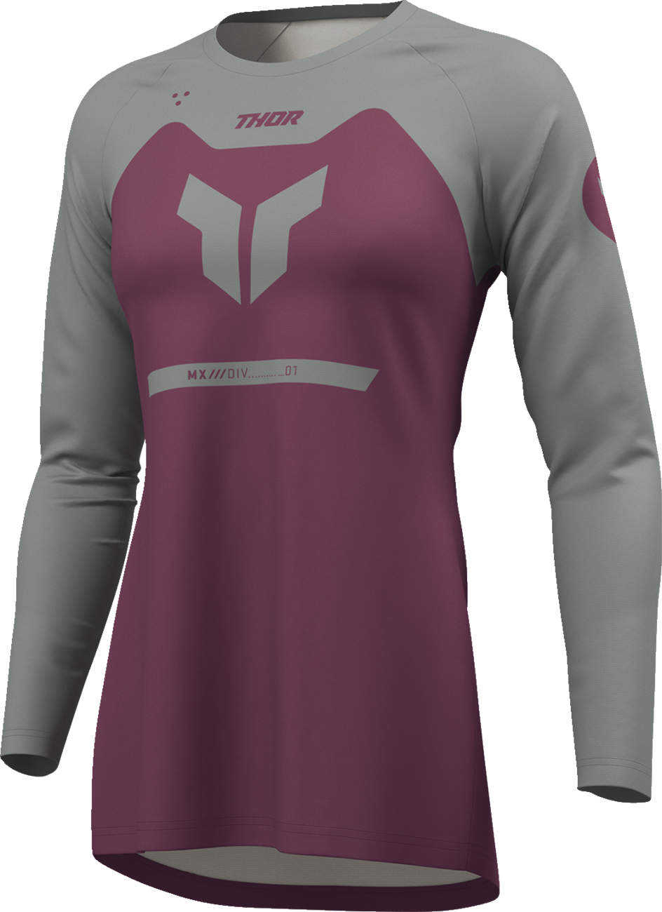 Thor Womens Ridemode Menace Purple/gray Jersey