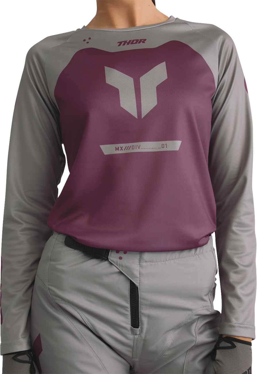 Thor Womens Ridemode Menace Purple/gray Jersey
