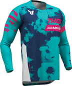 Thor Yth Launchmode Bleach Wt/aq 2XS Jersey