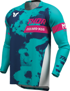Thor Yth Launchmode Bleach Wt/aq 2XS Jersey