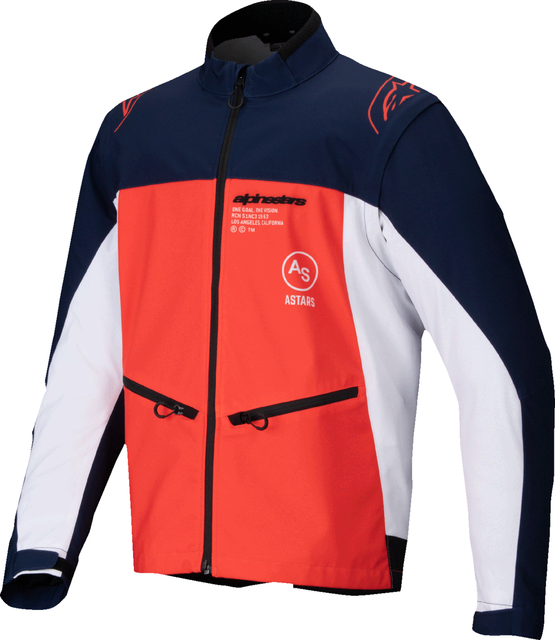 ALPINESTARS Lite-Dura Softshell Jacket - Navy/Orange/White - Medium
