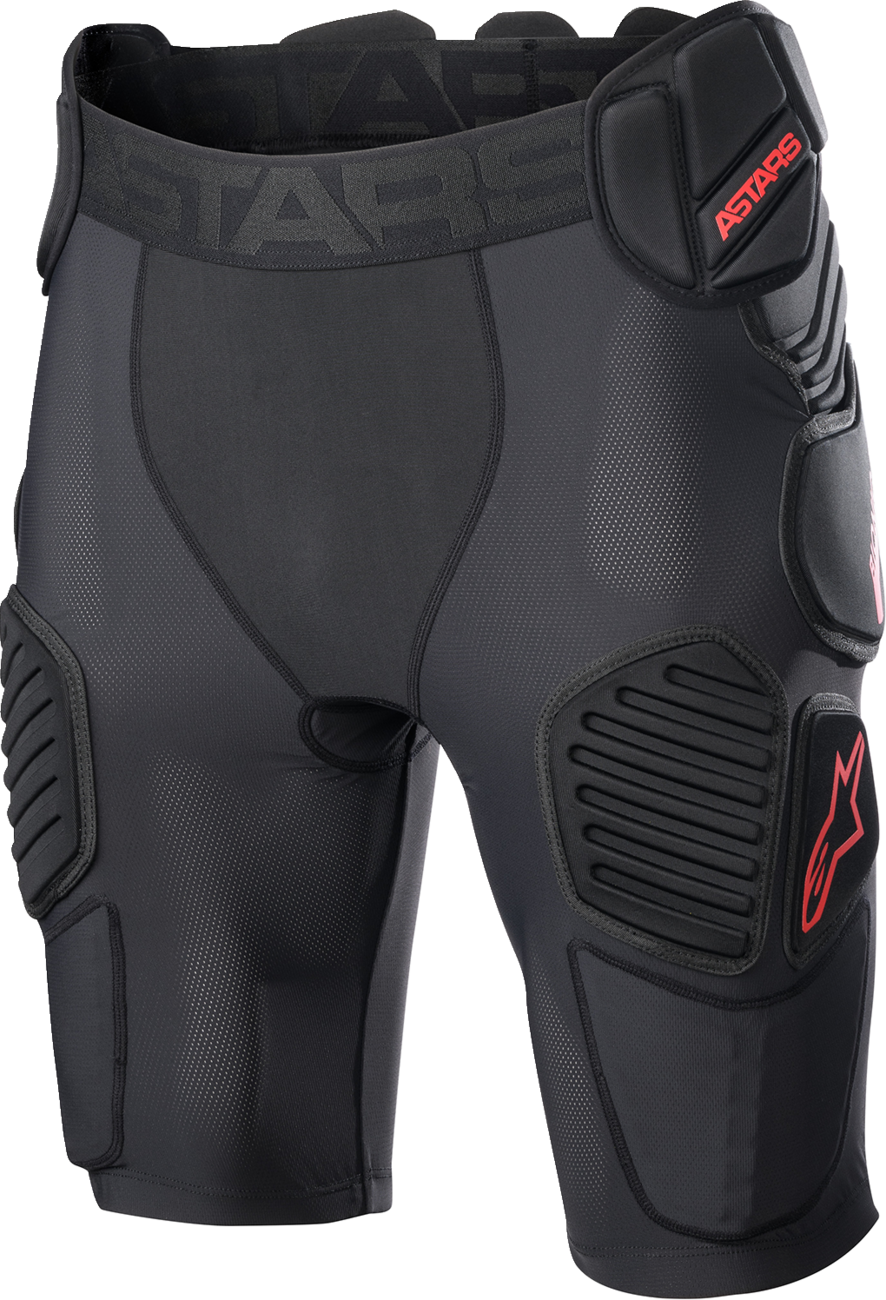 ALPINESTARS Bionic Pro Protection Shorts - Black/Red - 2XL