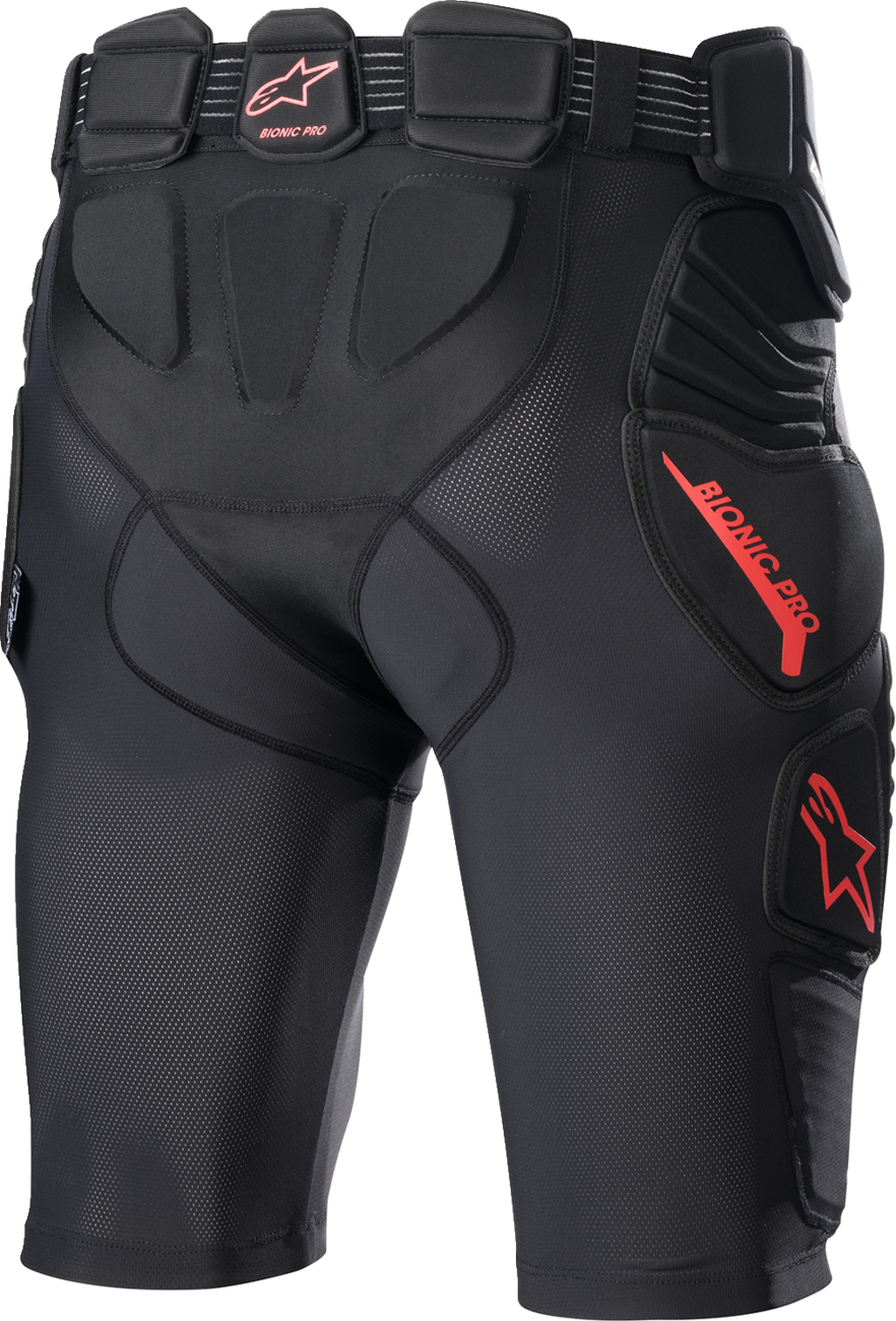 ALPINESTARS Bionic Pro Protection Shorts - Black/Red - 2XL