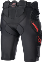 ALPINESTARS Bionic Pro Protection Shorts - Black/Red - 2XL