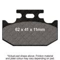 EBC 91-93 Suzuki RM 125 Front Left R Series Sintered Brake Pads