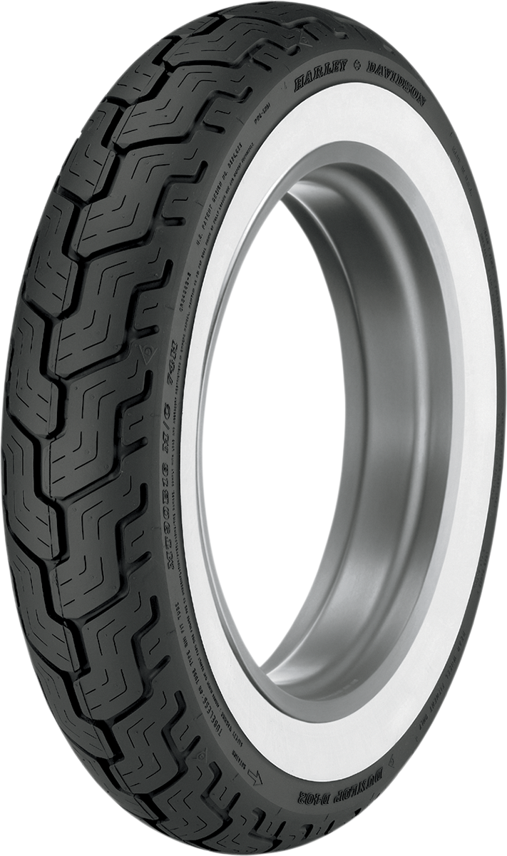 DUNLOP Tire - D402 - Rear - MT90-16 - Wide Whitewall - 74H