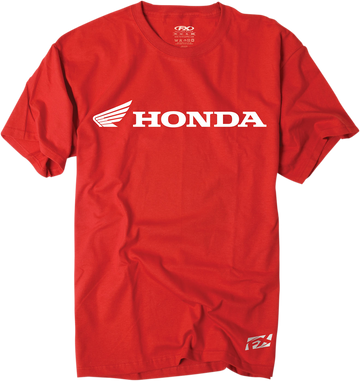 Factory Effex Tee Honda Horizntl - Red