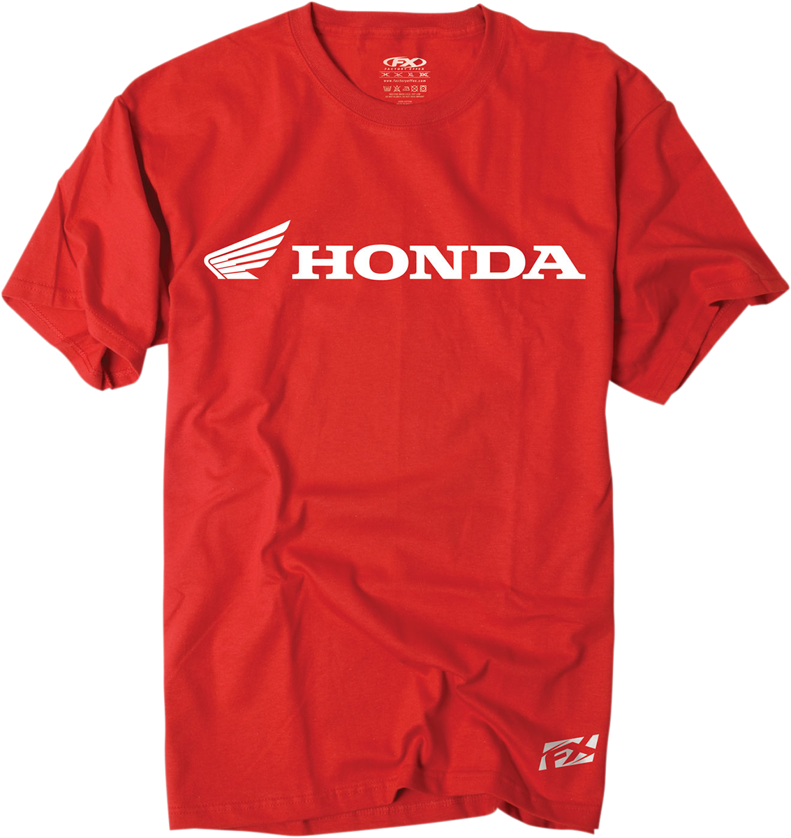 Factory Effex Tee Honda Horizntl - Red