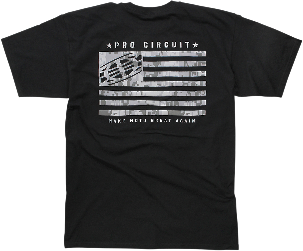 PRO CIRCUIT Flag T-Shirt - Black - Large