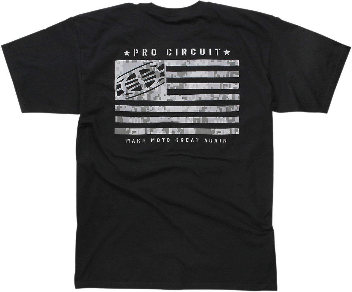 PRO CIRCUIT Flag T-Shirt - Black - Large