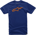 ALPINESTARS Ageless T-Shirt - Navy/Orange - XL
