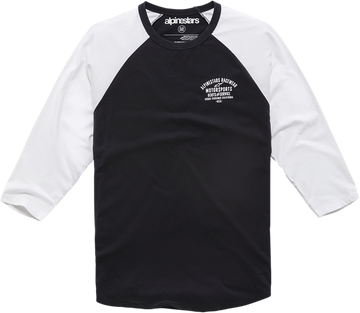ALPINESTARS Booted Raglan T-Shirt - Black/White - Large